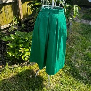 Vintage JG Hook Pleated A-line Skirt with Pocketa- size 4